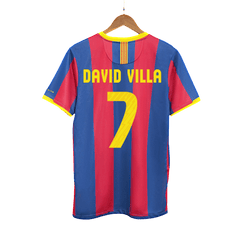 Retro DAVID VILLA #7 2010/11 Barcelona Home soccer jersey Go Soccer World Shop