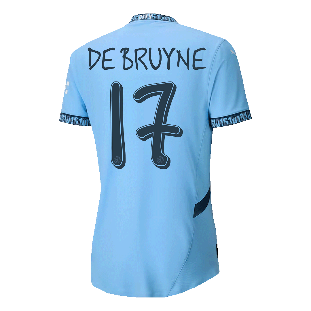 DE BRUYNE #17 Player Edition Manchester City soccer jersey 2024/25 - UCL Go Soccer World Shop