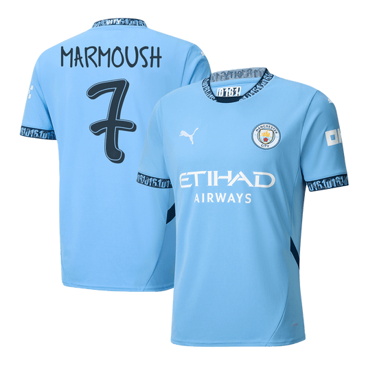 MARMOUSH #7 Manchester City 2024/25 soccer jersey - UCL Go Soccer World Shop