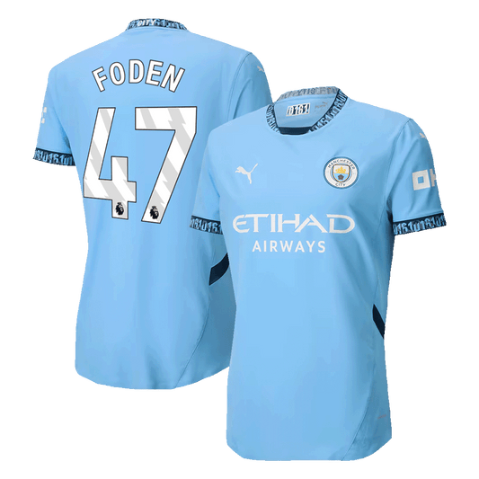 FODEN #47 Player Version Manchester City 2024/25 Home soccer jersey Go Soccer World Shop