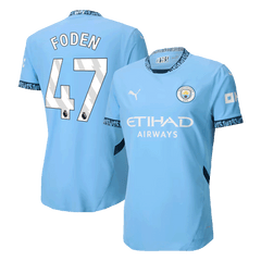 Player Version FODEN #47 Manchester City Home Soccer Jersey 2024/25 Go Soccer World Shop