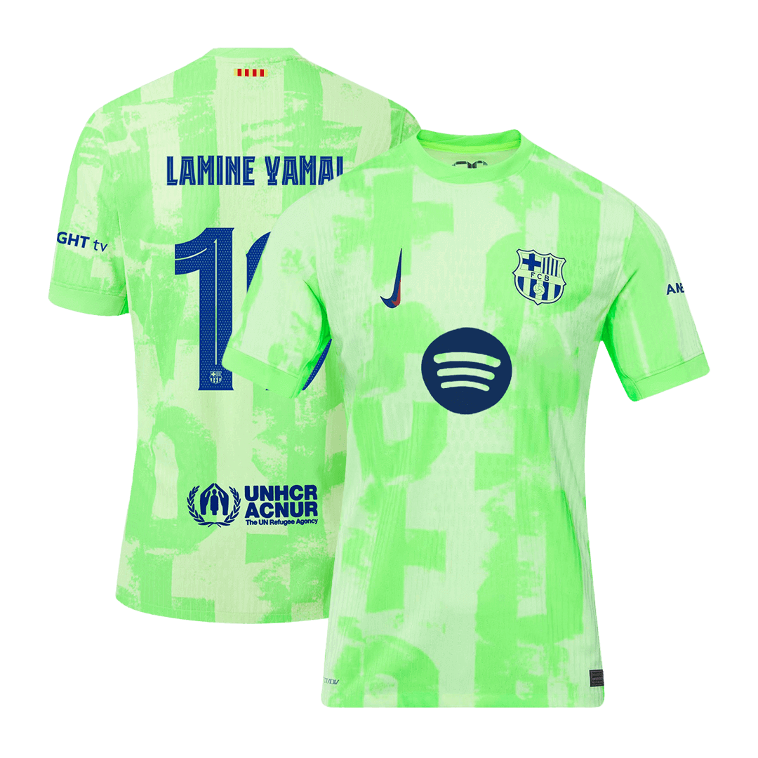 Player Version LAMINE YAMAL #19 Barcelona Third Away Soccer Jersey 2024/25- UCL£¨Spotify Logo Without Text£© Go Soccer World Shop