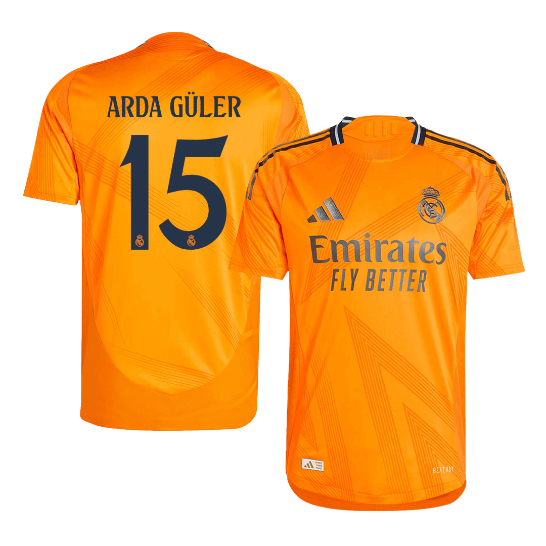 Player Version Arda Güler #15 Real Madrid Away Soccer Jersey 2024/25 Go Soccer World Shop