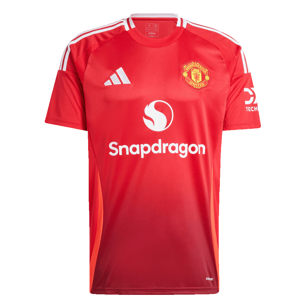 Manchester United home soccer jersey set (jersey + shorts + socks) 2024/25 Go Soccer World Shop