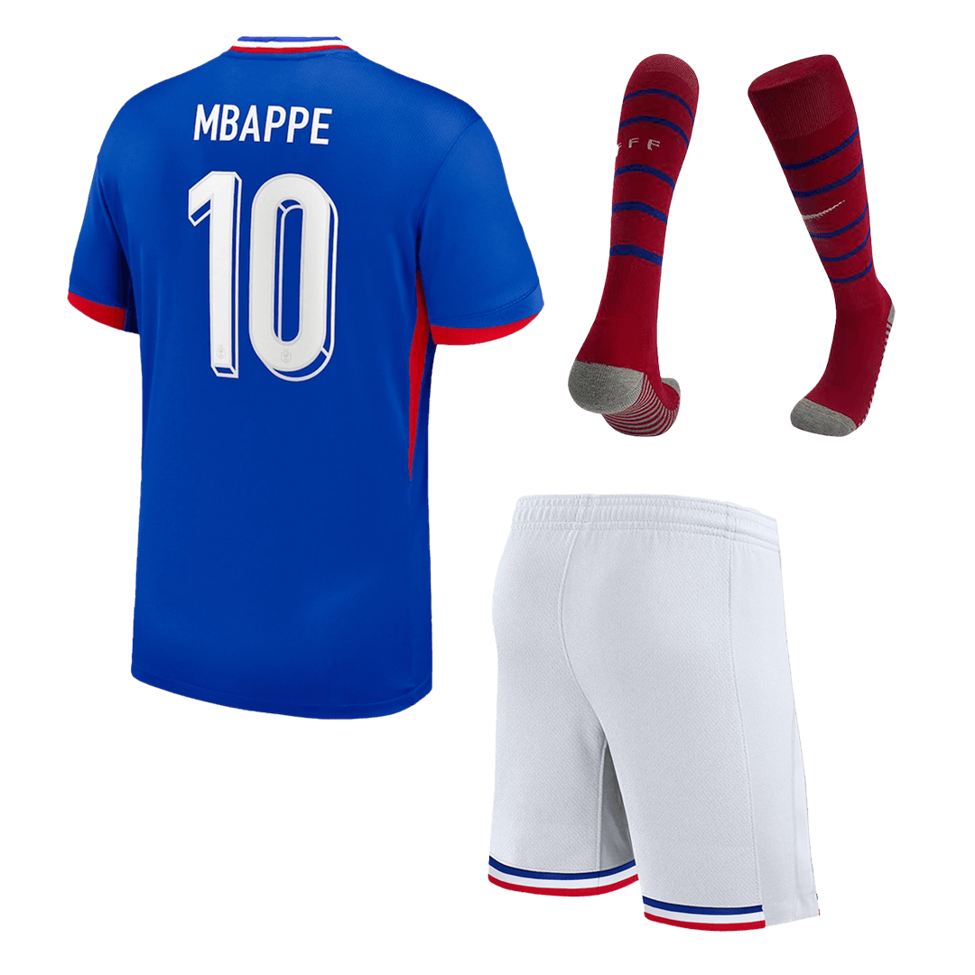 MBAPPE #10 Euro 2024 kids' home jersey set Go Soccer World Shop