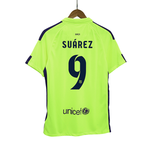 Retro Suárez #9 2014/15 Barcelona third away soccer jersey Go Soccer World Shop