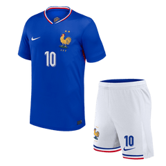 MBAPPE No. 10 Kids Home Jersey Set (Jersey + Shorts) Euro 2024 Kids Go Soccer World Shop