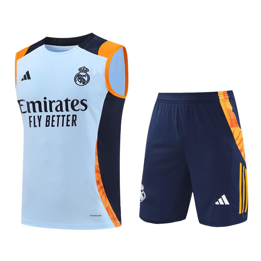 Real Madrid pre-match soccer vest set (jersey + shorts) 2024/25 Go Soccer World Shop