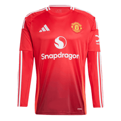 Manchester United long sleeve soccer jersey 2024/25 Go Soccer World Shop