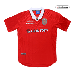 Manchester United Retro 1999/00 home soccer jersey - UCL Go Soccer World Shop