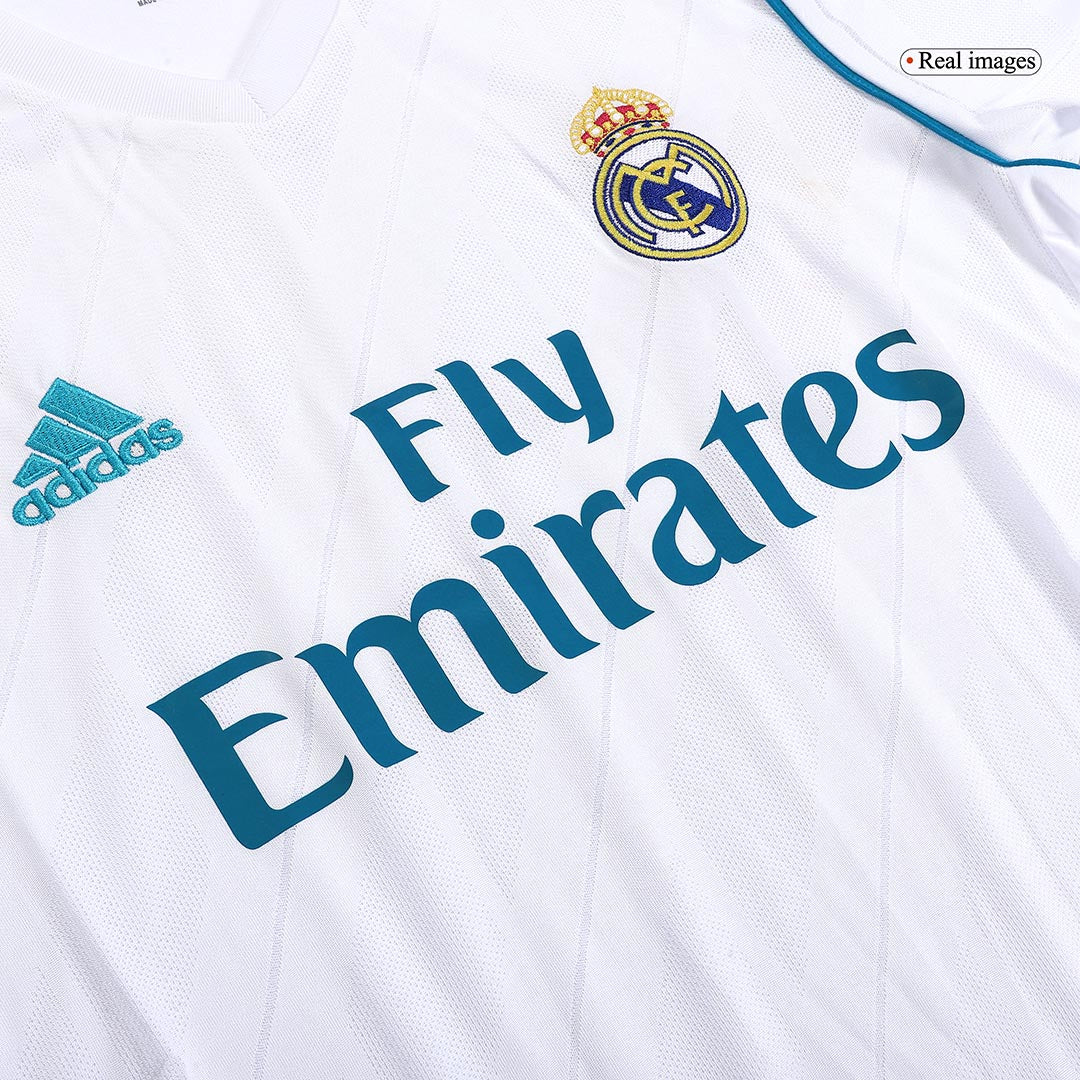 Real Madrid Retro 2017/18 home jersey Go Soccer World Shop