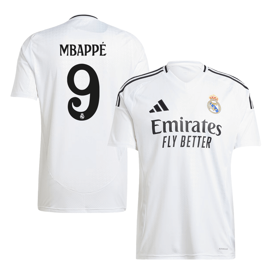 Mbappé Real Madrid's No. 9 soccer jersey for the 2024/25 season Go Soccer World Shop