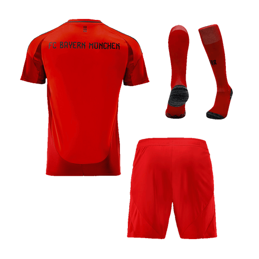 Bayern Munich home soccer jersey set (jersey + shorts + socks) 2024/25 Go Soccer World Shop