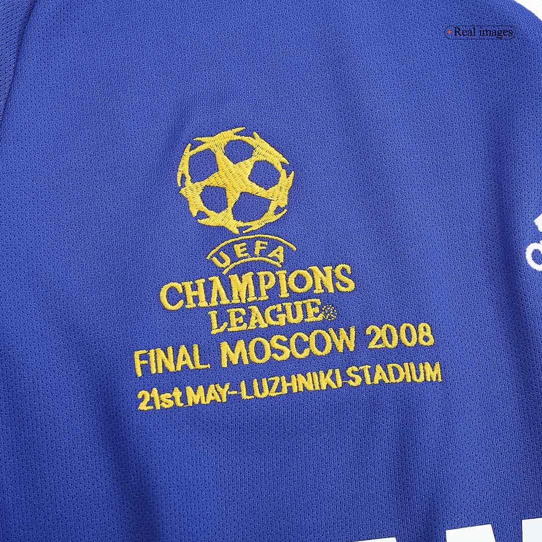 Chelsea UCL retro soccer jersey from 2008, home Go Soccer World Shop