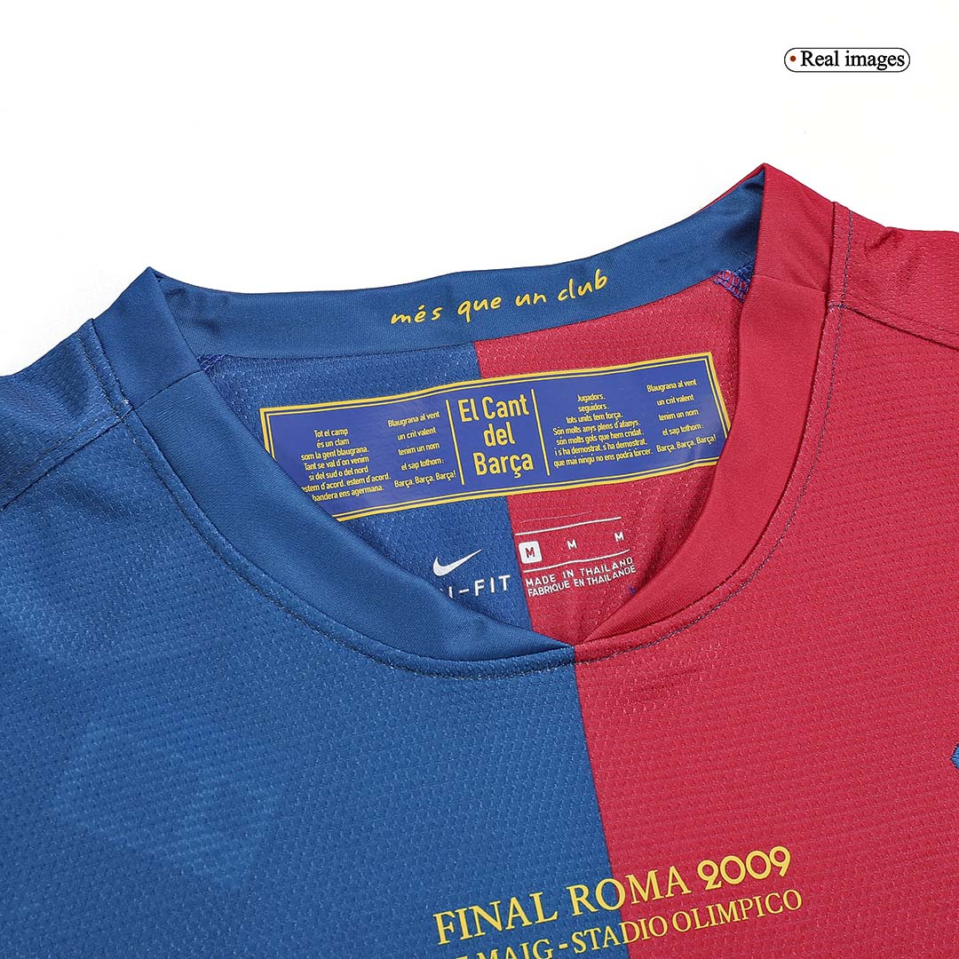 Retro XAVI #6 2008/09 Barcelona Home - UCL Final Long Sleeve soccer jersey Go Soccer World Shop