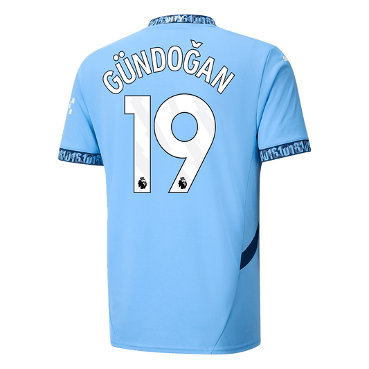 Gündoğan #19 Manchester City Home 2024/25 soccer jersey Go Soccer World Shop