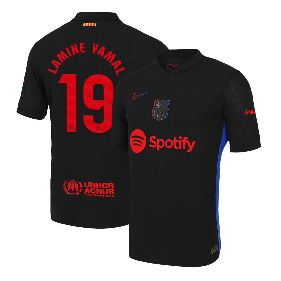 Player Version LAMINE YAMAL #19 Barcelona Away Soccer Jersey 2024/25 Go Soccer World Shop