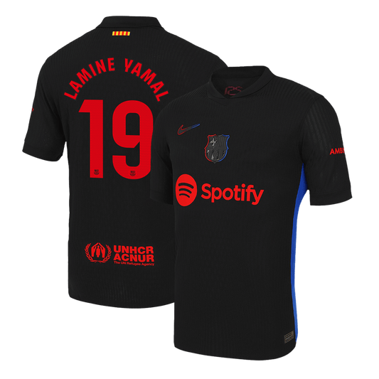 Player Version LAMINE YAMAL #19 Barcelona Away Soccer Jersey 2024/25 Go Soccer World Shop