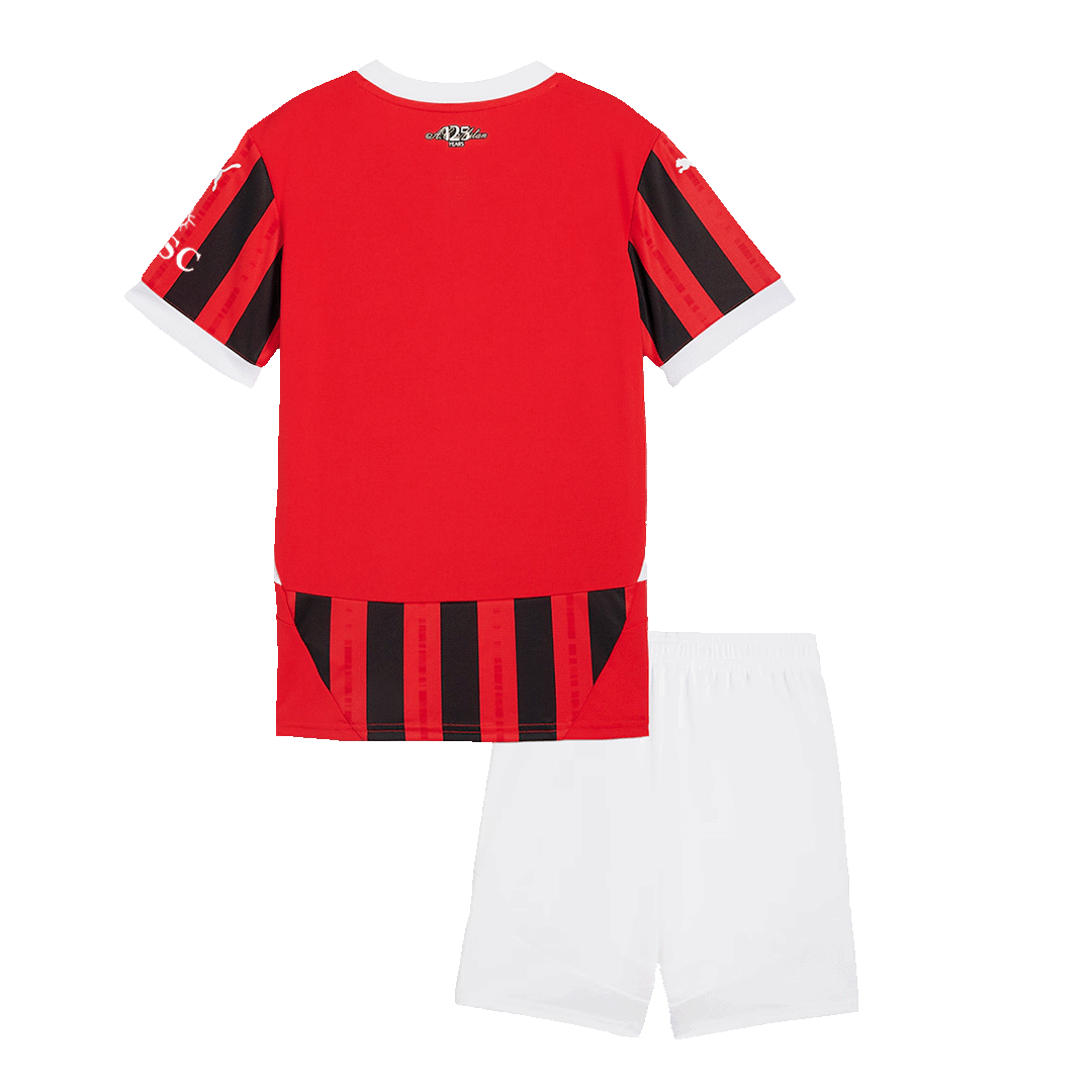 AC Milan Kids Home soccer jersey Set (Jersey + Shorts) 2024/25 Go Soccer World Shop