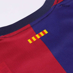 Barcelona Kids Home soccer jersey Set (Jersey + Shorts) 2024/25 - Spotify Logo Without Text Go Soccer World Shop