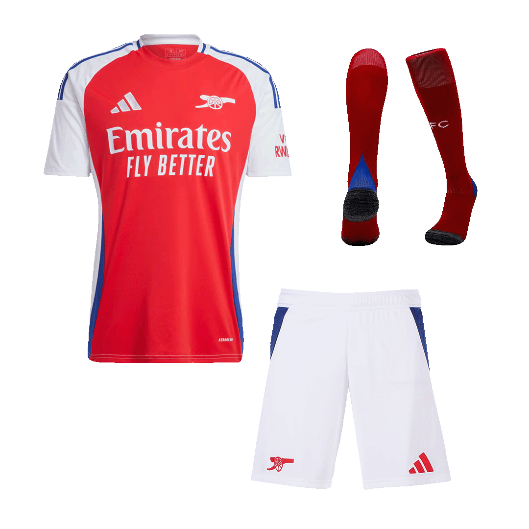 Arsenal Home soccer jersey Set (Jersey + Shorts + Socks) 2024/25 Go Soccer World Shop