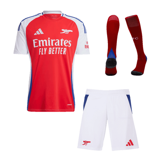 Arsenal Home soccer jersey Set (Jersey + Shorts + Socks) 2024/25 Go Soccer World Shop