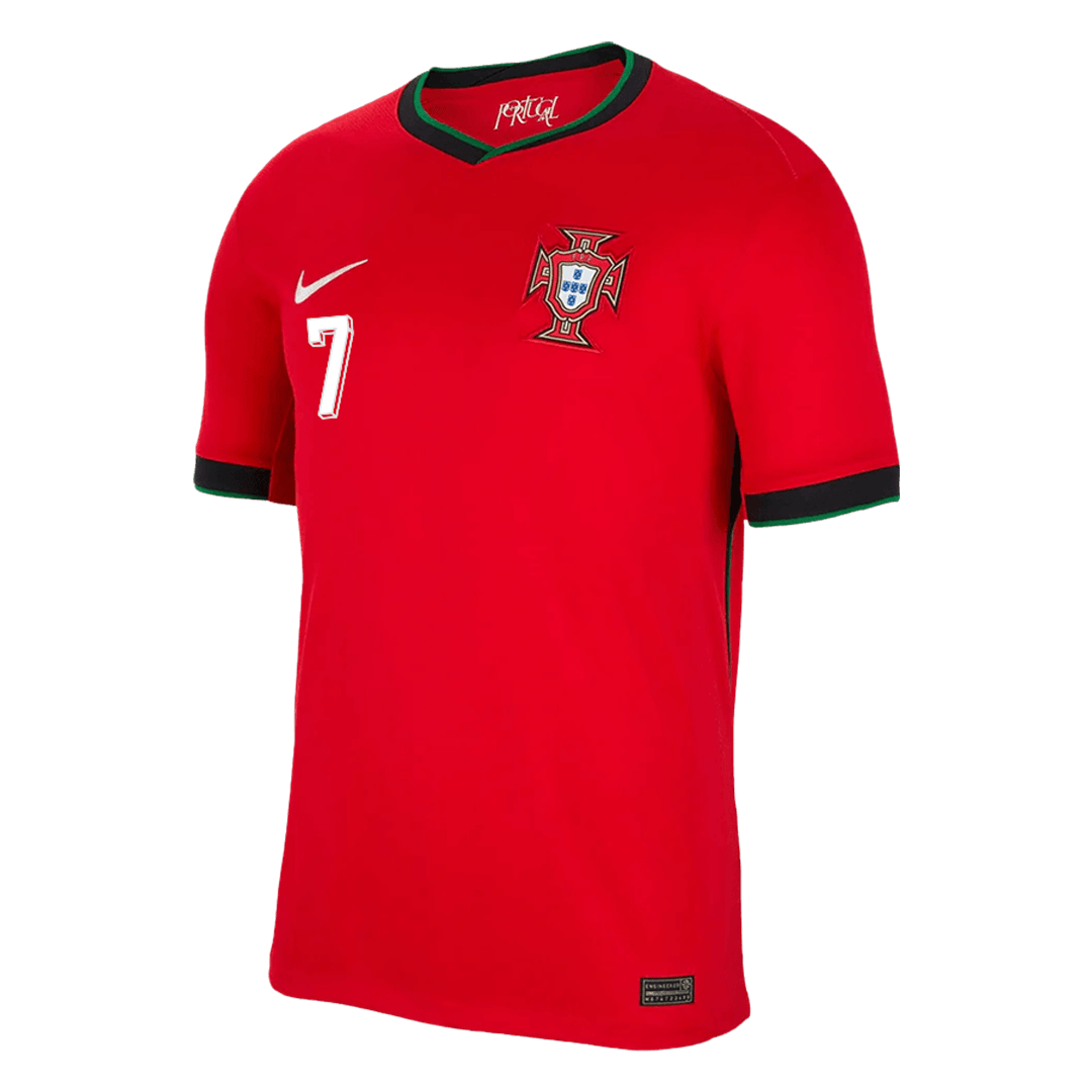 [Super Quality] Portugal RONALDO Men's Home Kit No. 7 (Jersey + Shorts) Euro 2024 Go Soccer World Shop