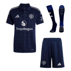 Manchester United away soccer jersey set (jersey + shorts + socks) 2024/25 Go Soccer World Shop