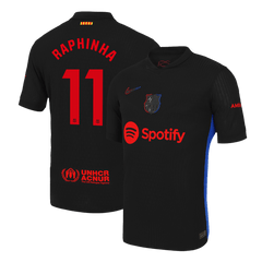 RAPHINHA Player Version #11 Barcelona Away soccer jersey 2024/25 Go Soccer World Shop