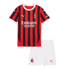 AC Milan Kids Home soccer jersey Set (Jersey + Shorts) 2024/25 Go Soccer World Shop