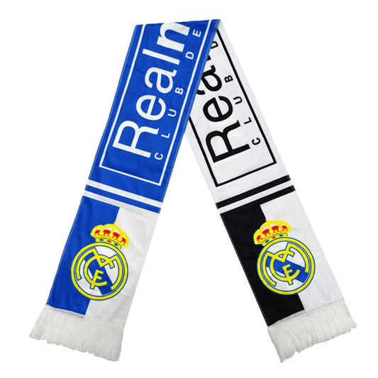 Real Madrid soccer scarf Blue and white Go Soccer World Shop