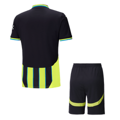 Manchester City away soccer jersey set (jersey + shorts) 2024/25 Go Soccer World Shop