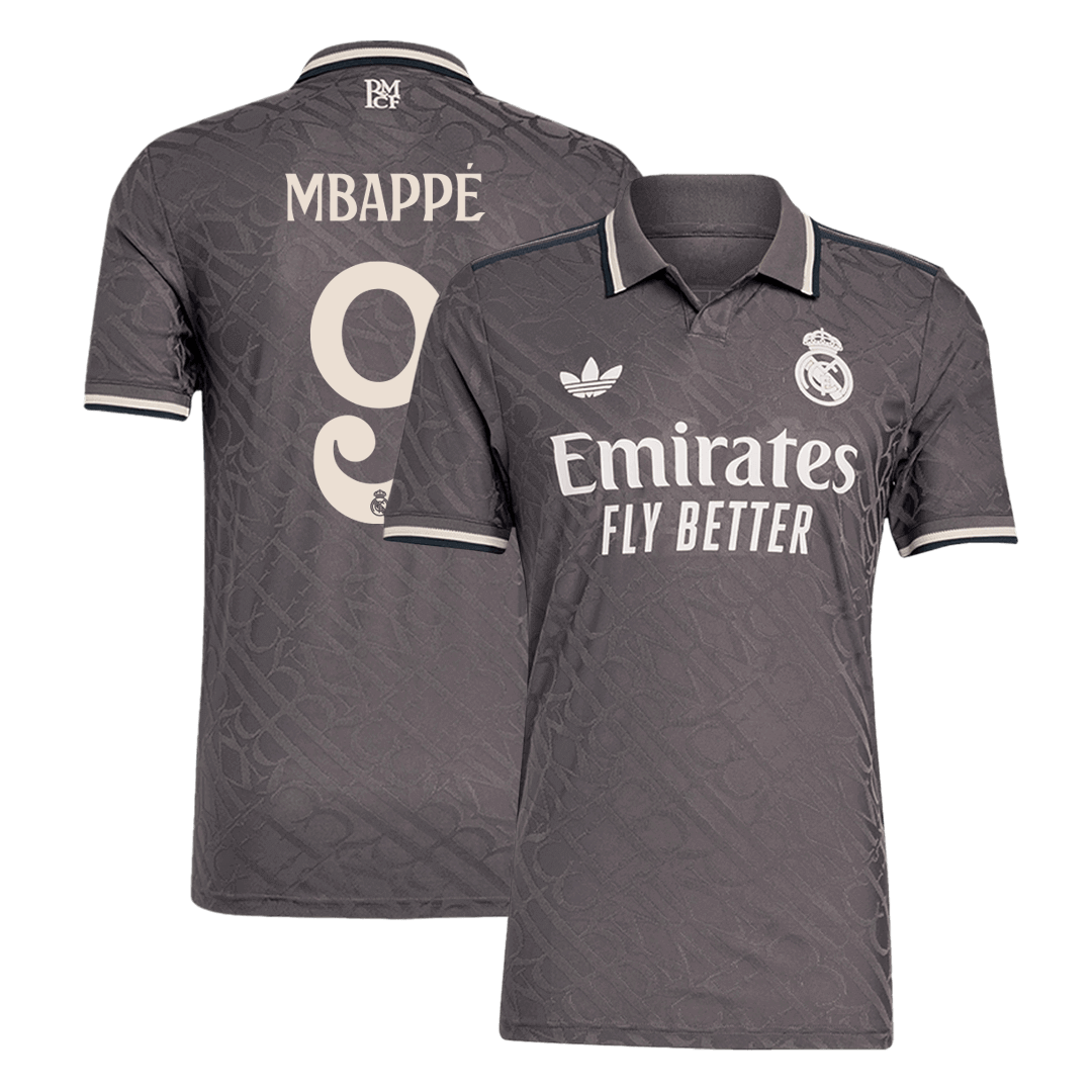 Player Version Mbappé #9 Real Madrid Third Away Soccer Jersey 2024/25 Go Soccer World Shop