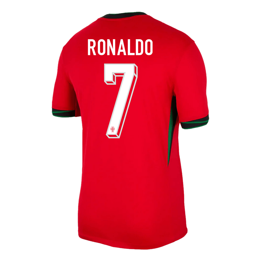 [Super Quality] Portugal RONALDO Men's Home Kit No. 7 (Jersey + Shorts) Euro 2024 Go Soccer World Shop