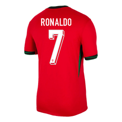 [Super Quality] Portugal RONALDO Men's Home Kit No. 7 (Jersey + Shorts) Euro 2024 Go Soccer World Shop