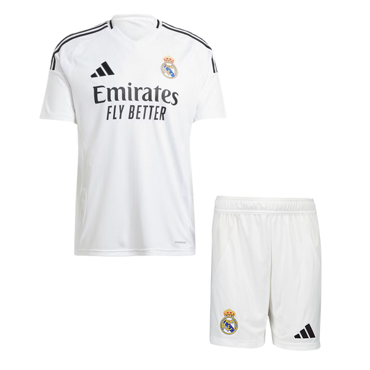 Real Madrid home soccer kit (jersey + shorts) 2024/25 Go Soccer World Shop