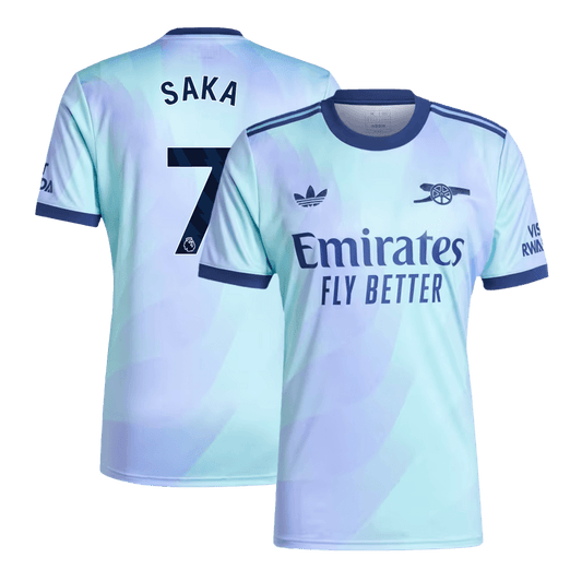 SAKA No. 7 Arsenal third away soccer jersey 2024/25 Go Soccer World Shop