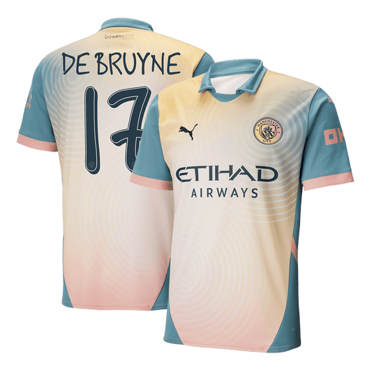 DE BRUYNE #17 Manchester City 4th away soccer jersey 2024/25 - Definitely City Go Soccer World Shop