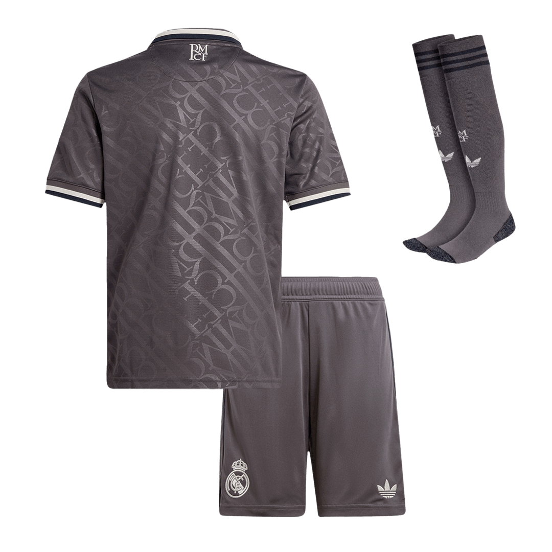 Real Madrid third away soccer kit for children (jersey + shorts + socks) 2024/25 Go Soccer World Shop