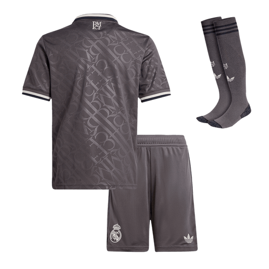 Real Madrid third away soccer kit for children (jersey + shorts + socks) 2024/25 Go Soccer World Shop