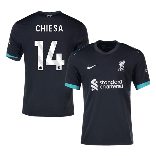 Liverpool No. 14 CHIESA 2024/25 away soccer jersey Go Soccer World Shop