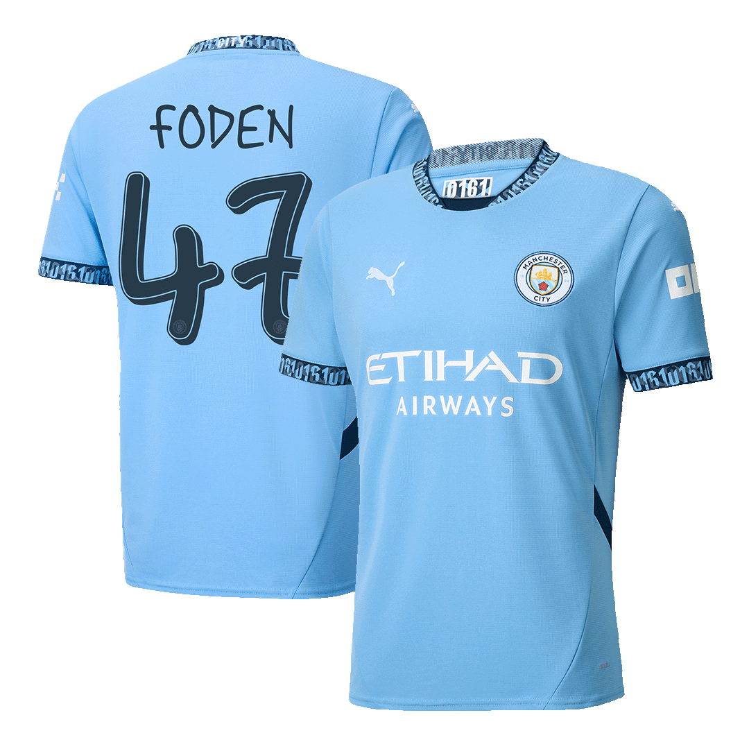 FODEN #47 Manchester City 2024/25 soccer jersey - UCL Go Soccer World Shop