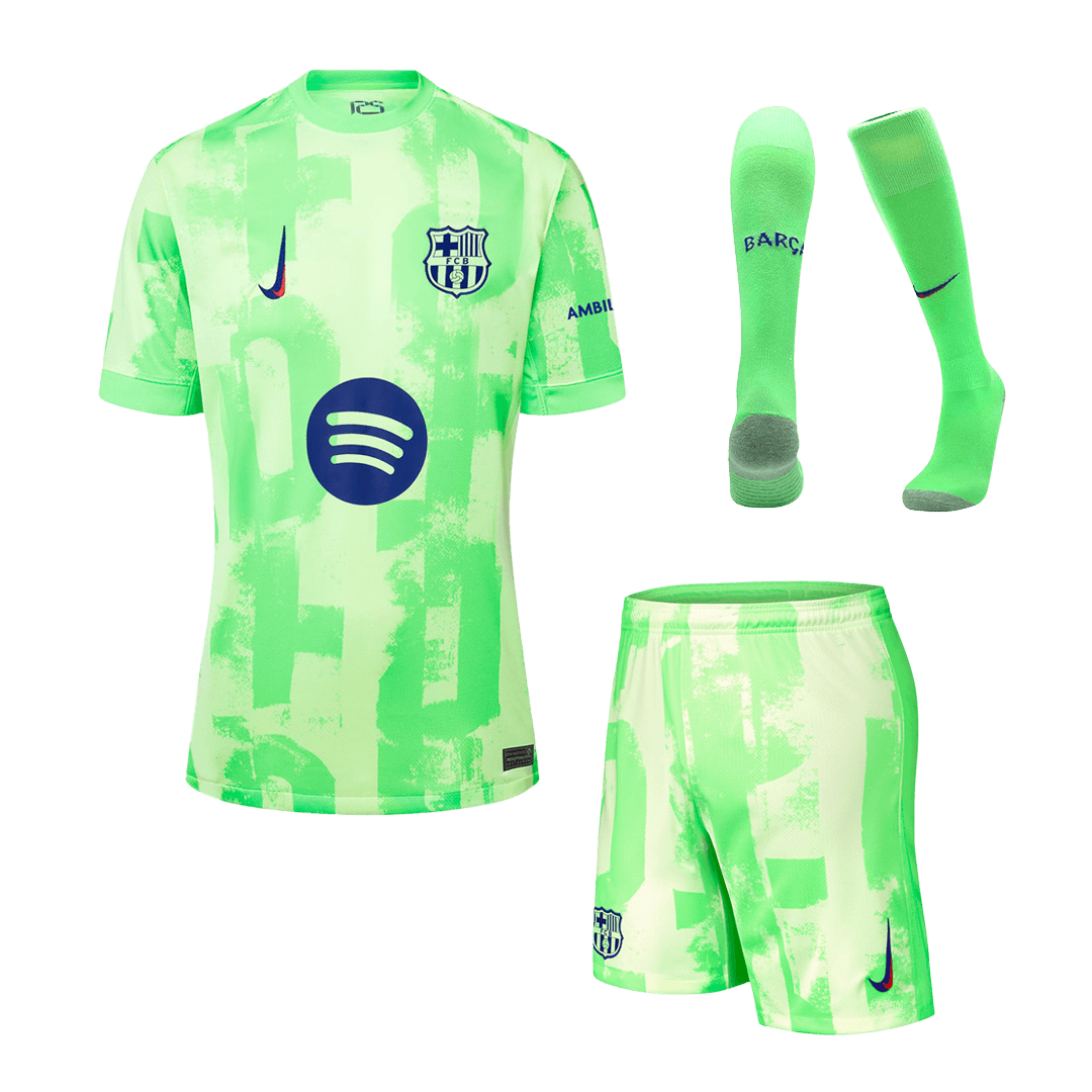 Barcelona third away kit (jersey + shorts + socks) 2024/25- (Spotify logo without text) Go Soccer World Shop