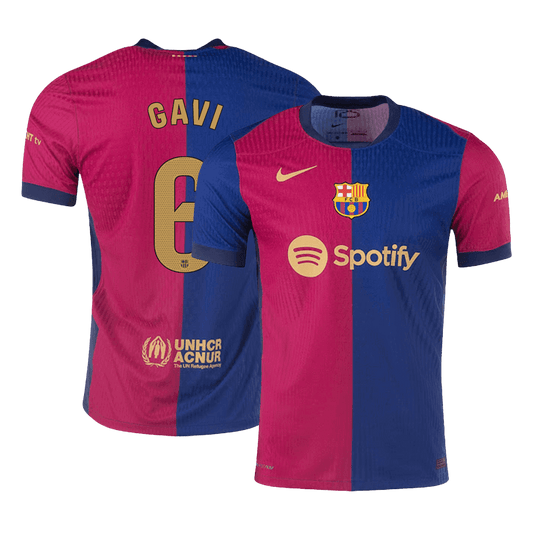 Maillot de football domicile Barcelone 2024/25 GAVI #6 Player Version