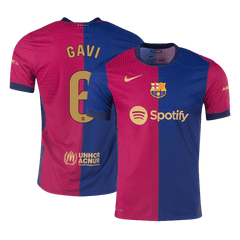 GAVI #6 Player Version Barcelona 2024/25 Home soccer jersey