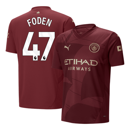 FODEN #47 Manchester City 2024/25 third away soccer jersey Go Soccer World Shop