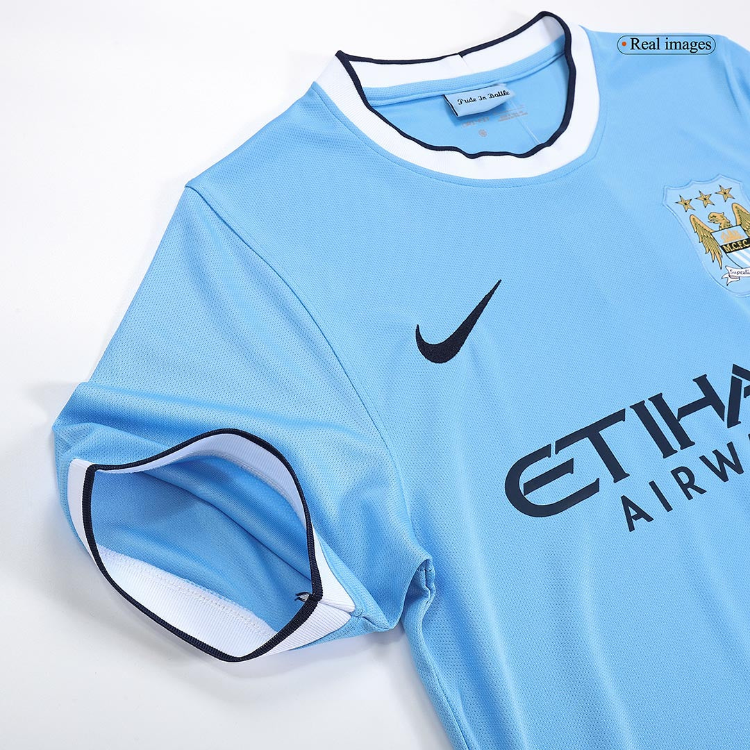 Manchester City Retro 2013/14 home soccer jersey Go Soccer World Shop