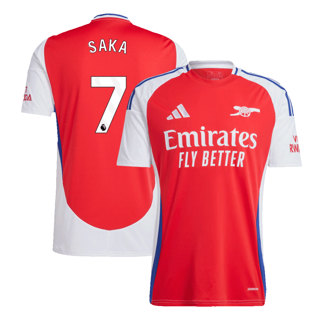 SAKA #7 Arsenal home soccer jersey 2024/25 Go Soccer World Shop