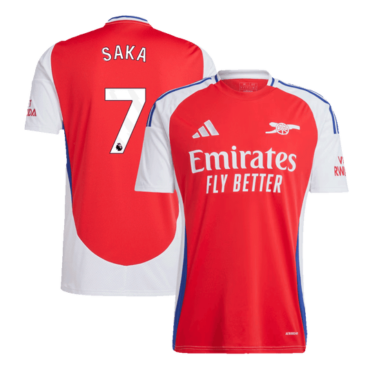 SAKA #7 Arsenal home soccer jersey 2024/25 Go Soccer World Shop