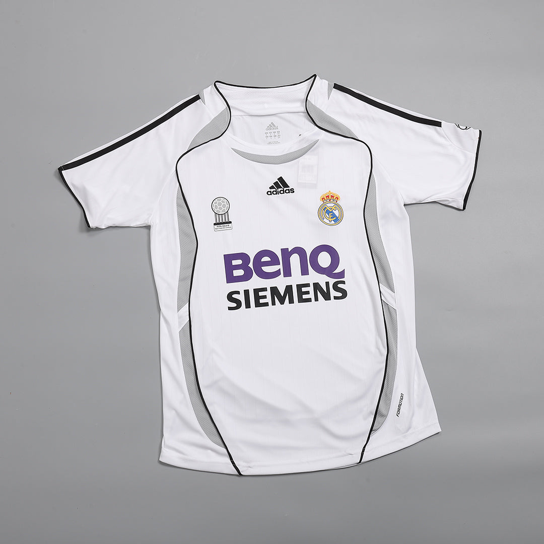 Real Madrid soccer jersey for the 2006/07 season, retro Go Soccer World Shop